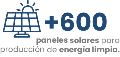 Más de 600 paneles solares para producción de energía limpia